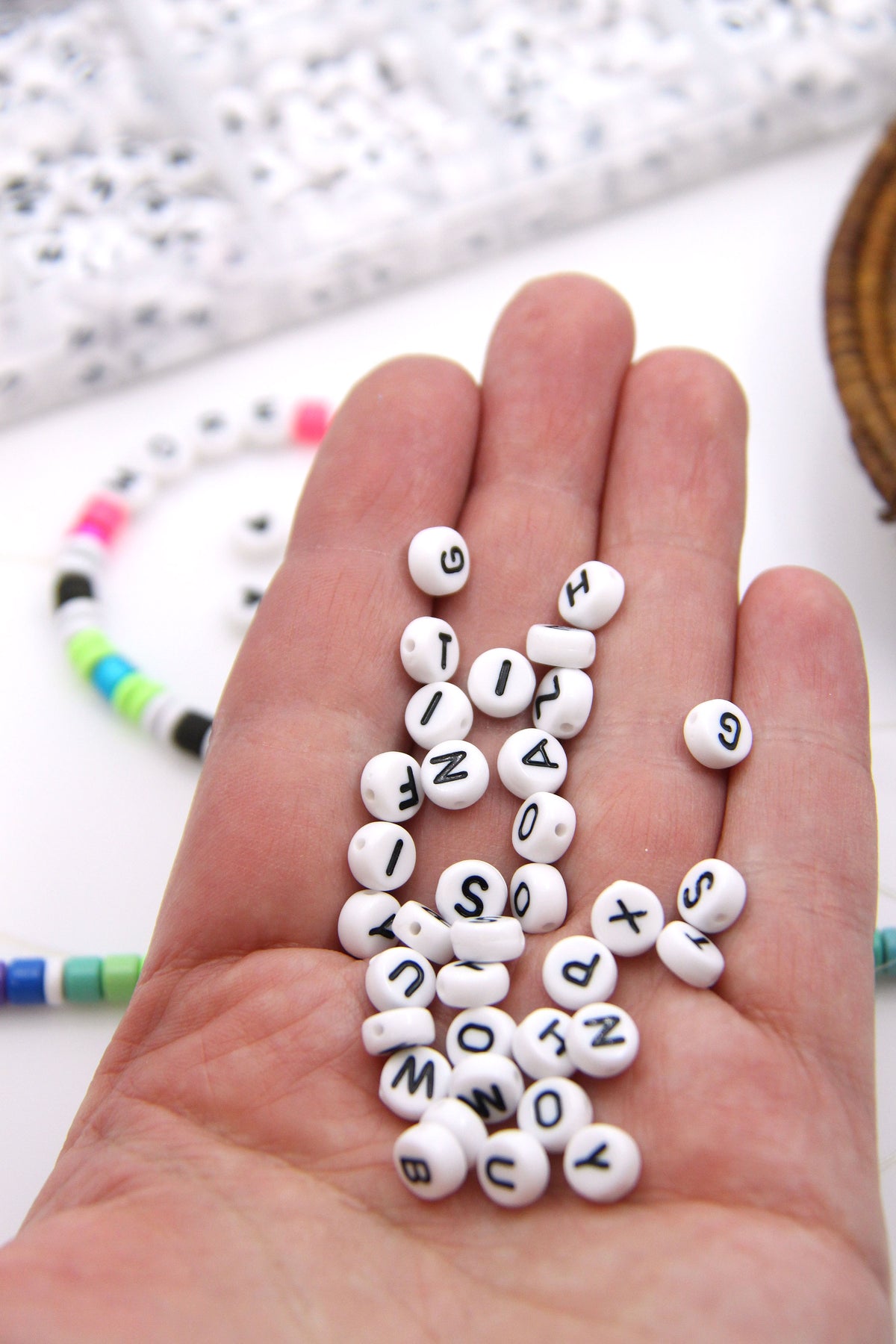 Alphabet Beads for DIY Jewelry Making