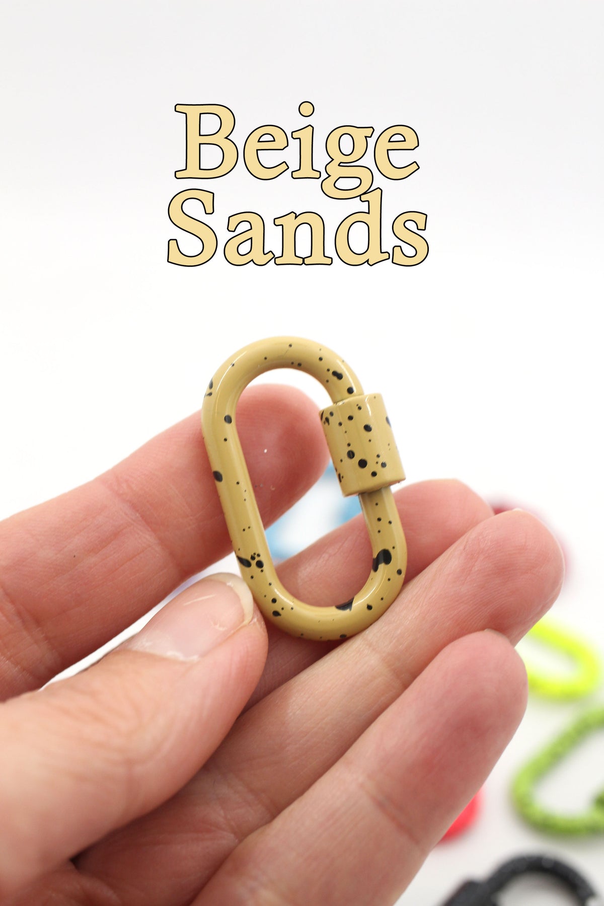 5Pcs Enamel Carabiner Lock Screw 5 Color Keyring Buckle 1 4x0 86inch Carabiner Clip Climbing Lock Snap Hooks Clip Diy Accessories Oval Ring Clasps Ha