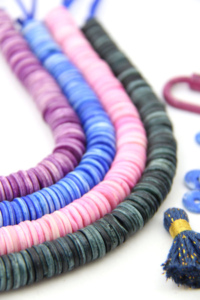 Handmade Heishi Disc Beads for Making Bracelets and Necklaces