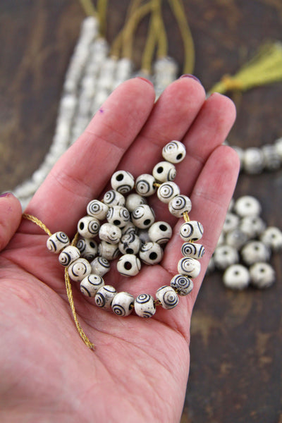 Tribal Style Handmade Bone Beads