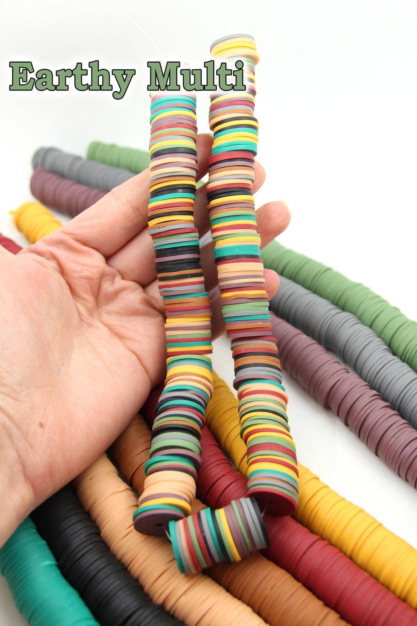 Big Dreams: 18mm Vinyl Polymer Heishi Beads, Assorted Colors