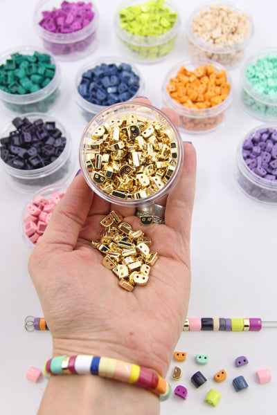 Gold Beads for tile bracelets
