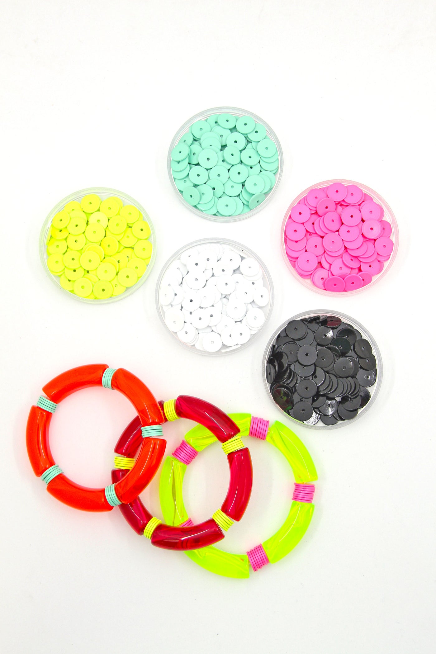 Enamel Heishi Disc Beads, 10mm, Assorted Colors, 1+ pcs.