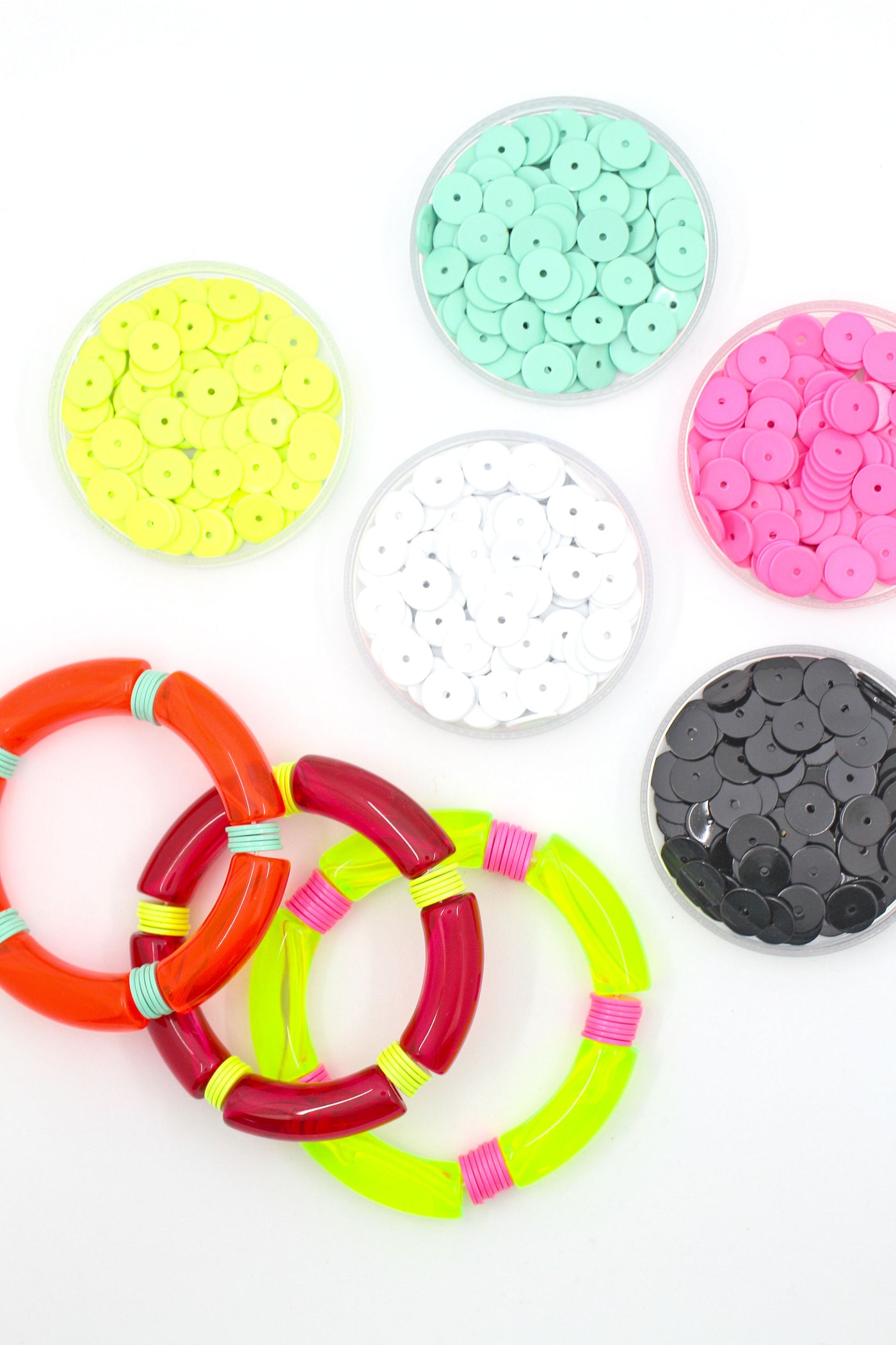 Enamel Heishi Disc Beads, 10mm, Assorted Colors, 1+ pcs.
