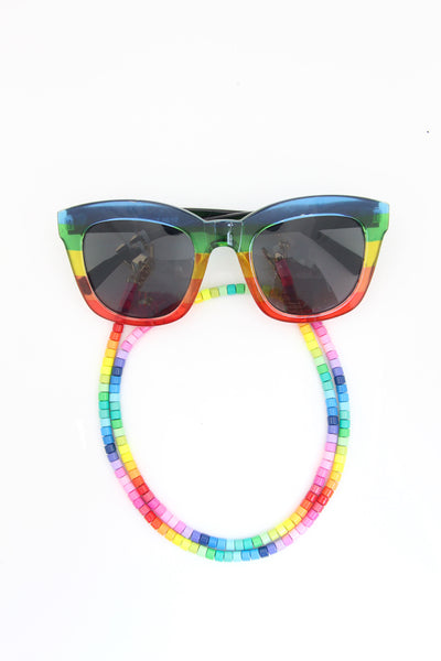 Rainbow Neon Sunglass Chain strap