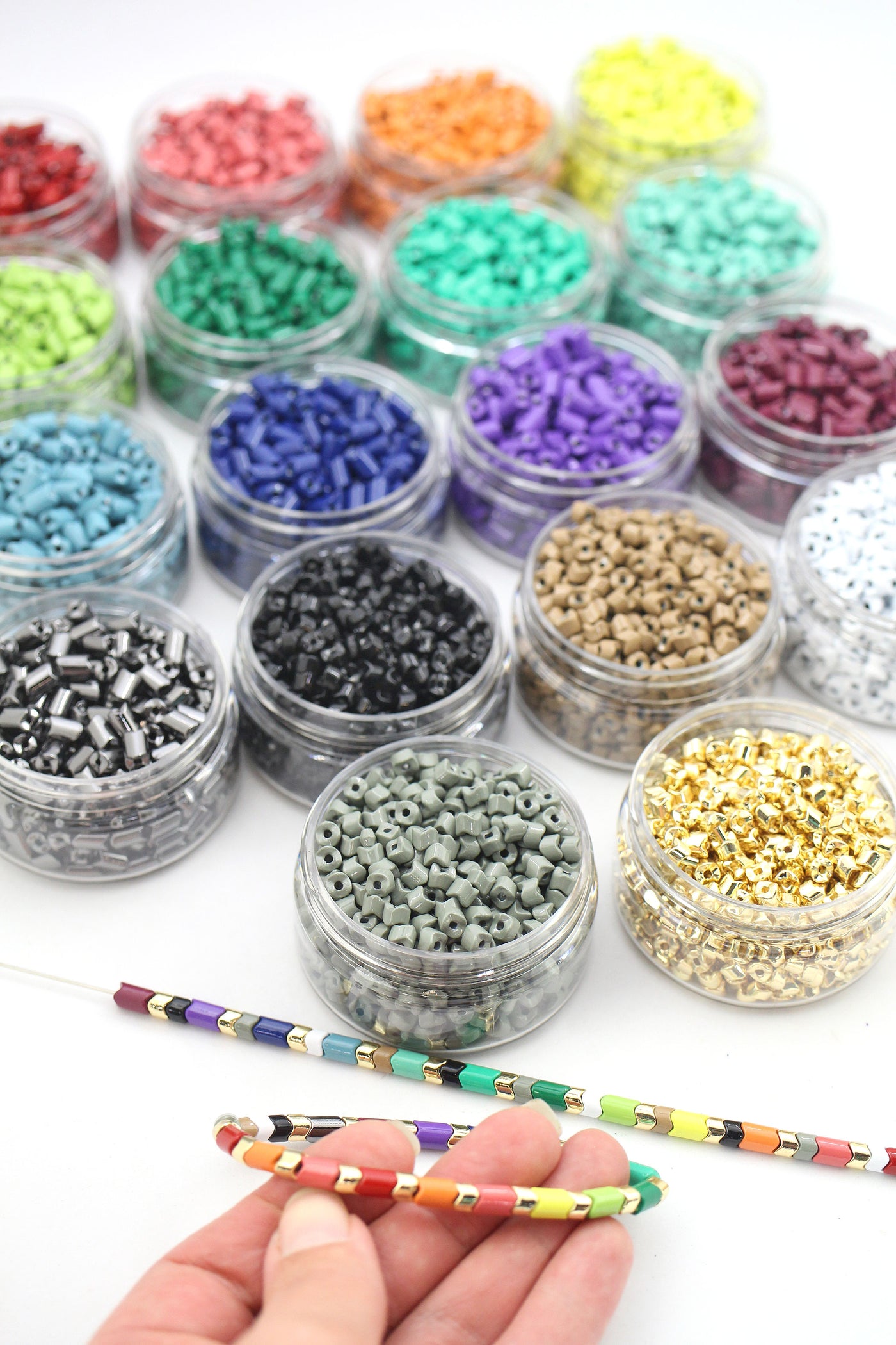 Enamel Snake Beads, 5mm, 2 Sizes, for DIY Trendy Stacking Bracelets