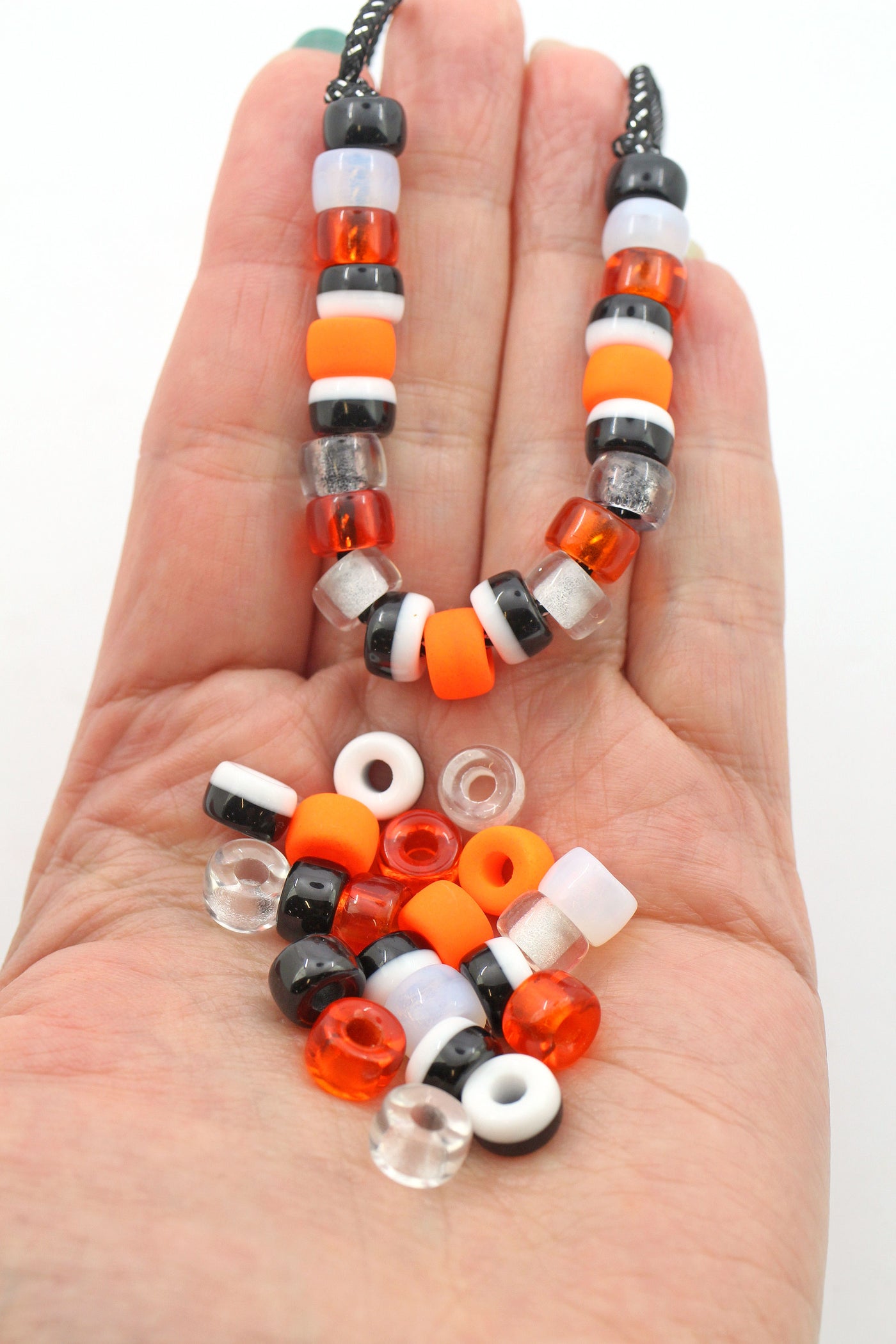 DIY Kit, Beaded Rainbow Necklace Jewelry Supply Kit