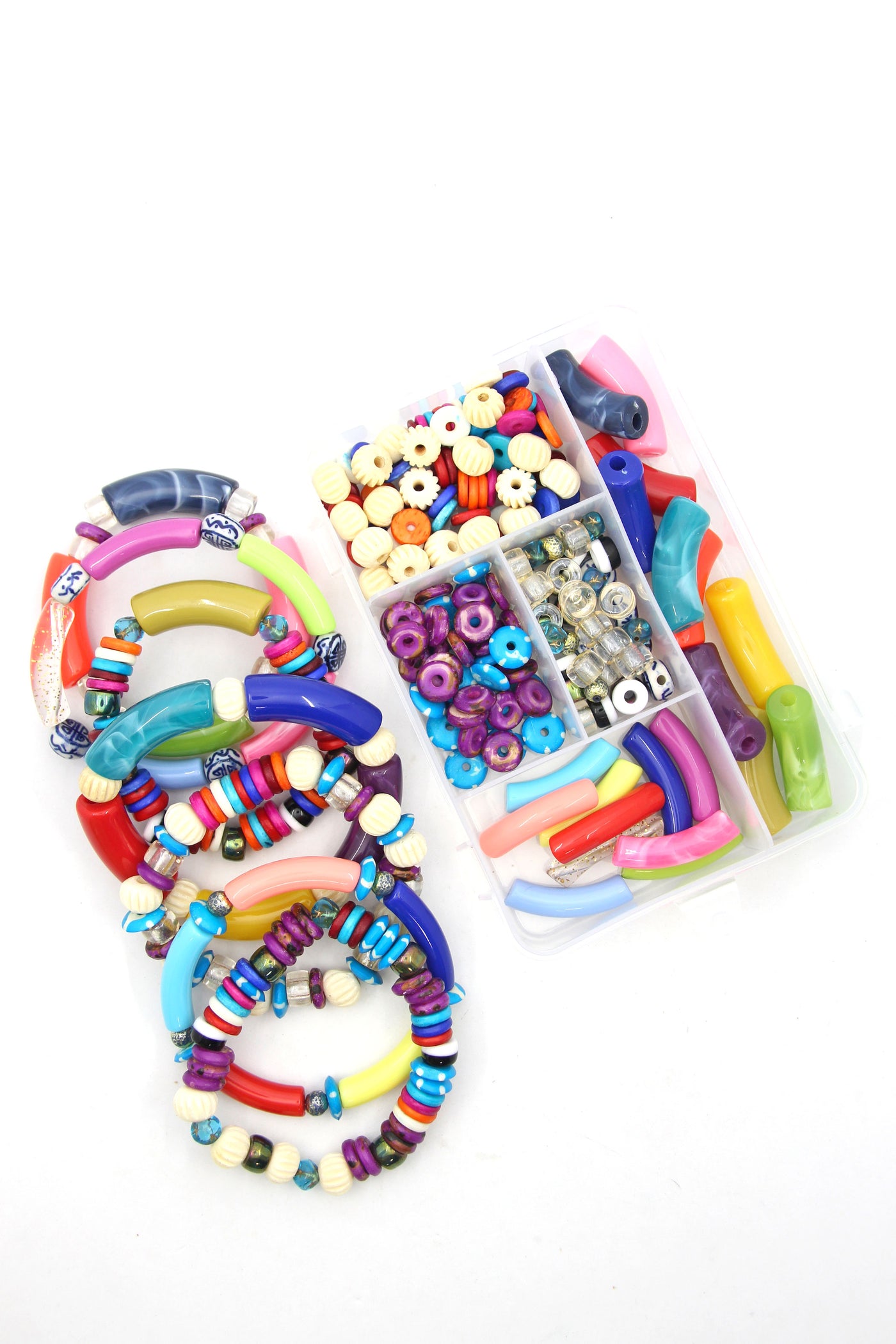 Bold Rainbow Beads - DIY Bracelet Kit