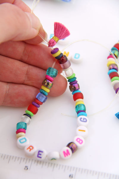 DIY Beaded Tassel Bracelet kit for kids