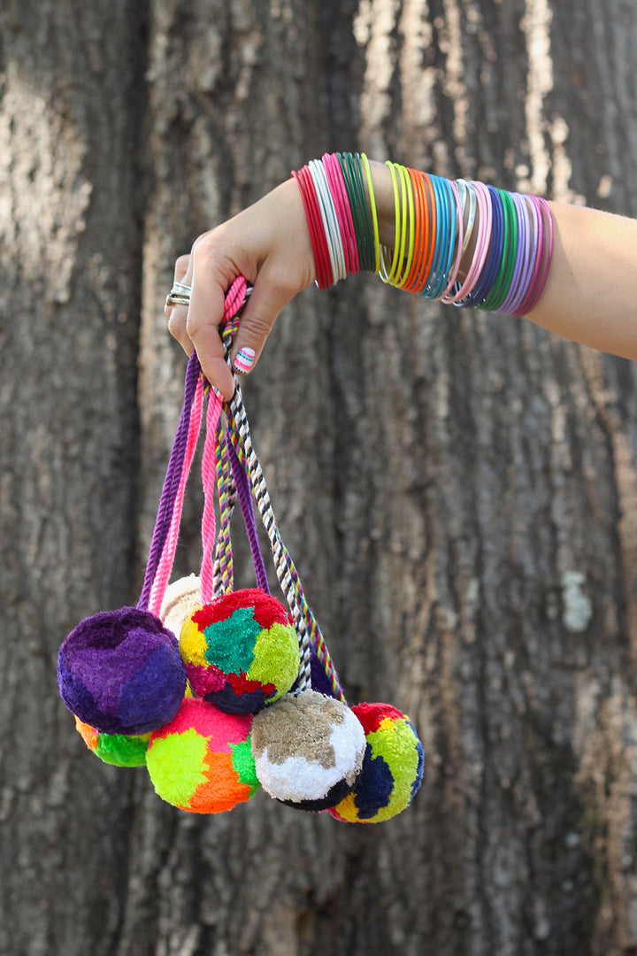 トップス Pompom Large Pom Pom Tie Back, Pompom Charm, Pom Pom Decor, 2.3