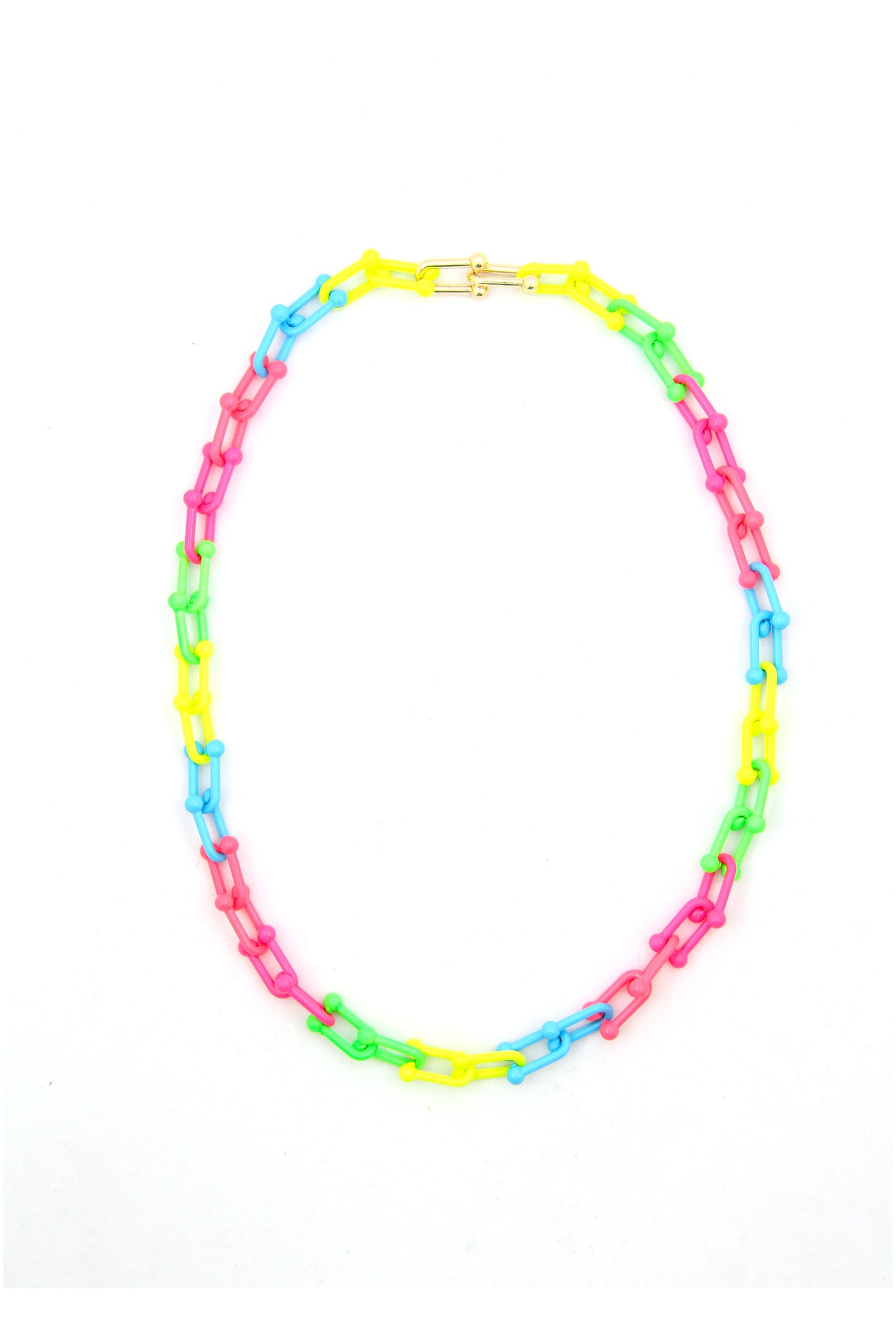 Pop Chain Necklace, Assorted Colors, 18"