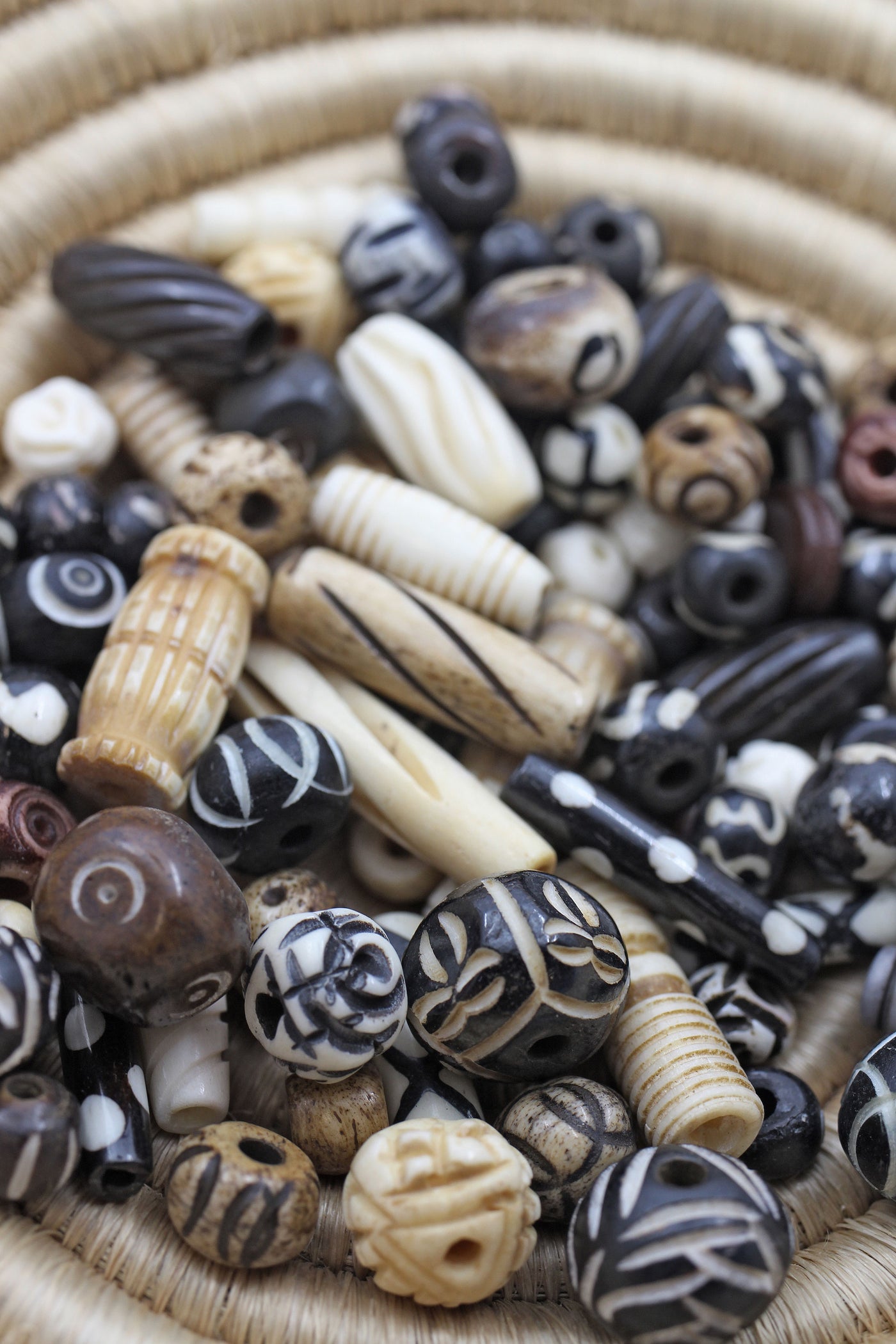 African Bone Beads 