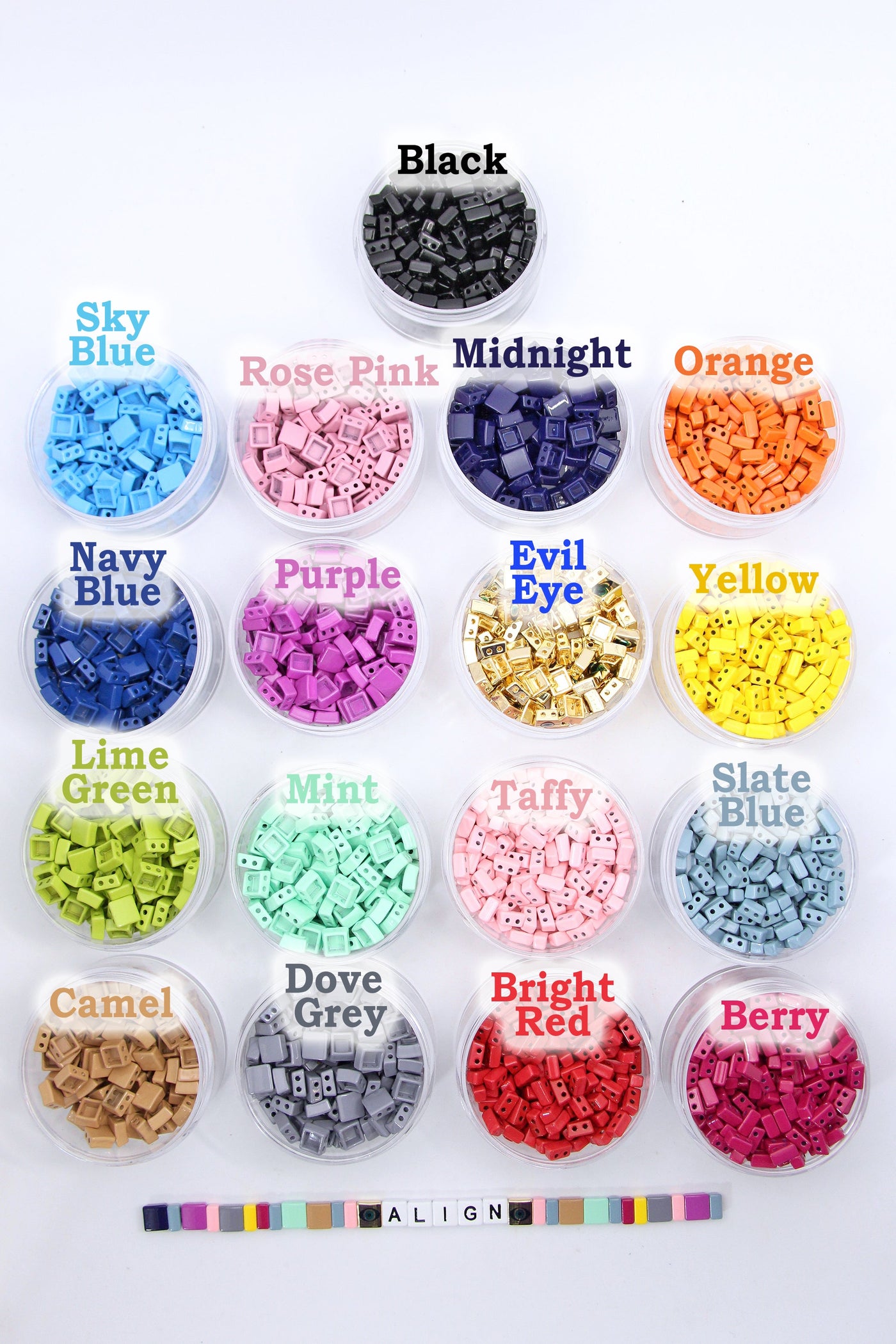 Enamel Tile Beads, 2-Hole Beads for Colorblock Bracelets – WomanShopsWorld