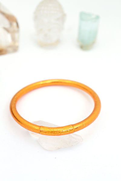 Orange Buddhist Temple Bracelet for Sacral Chakra