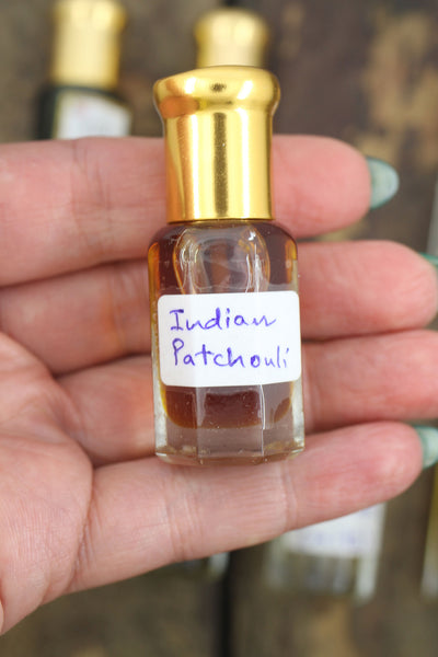 Indian Attar, Ittar Perfume: Sandalwood, Exotic Rose, Patchouli, & More, 10ml
