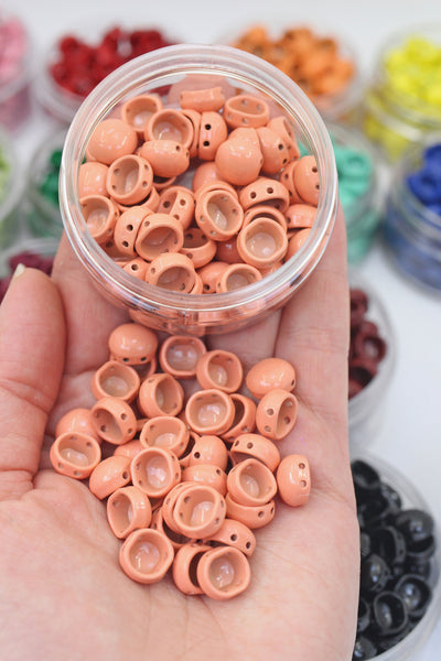 Bubble Bead Enamel Tile Beads, 2-Hole Beads for Trendy Elastic Bracelets