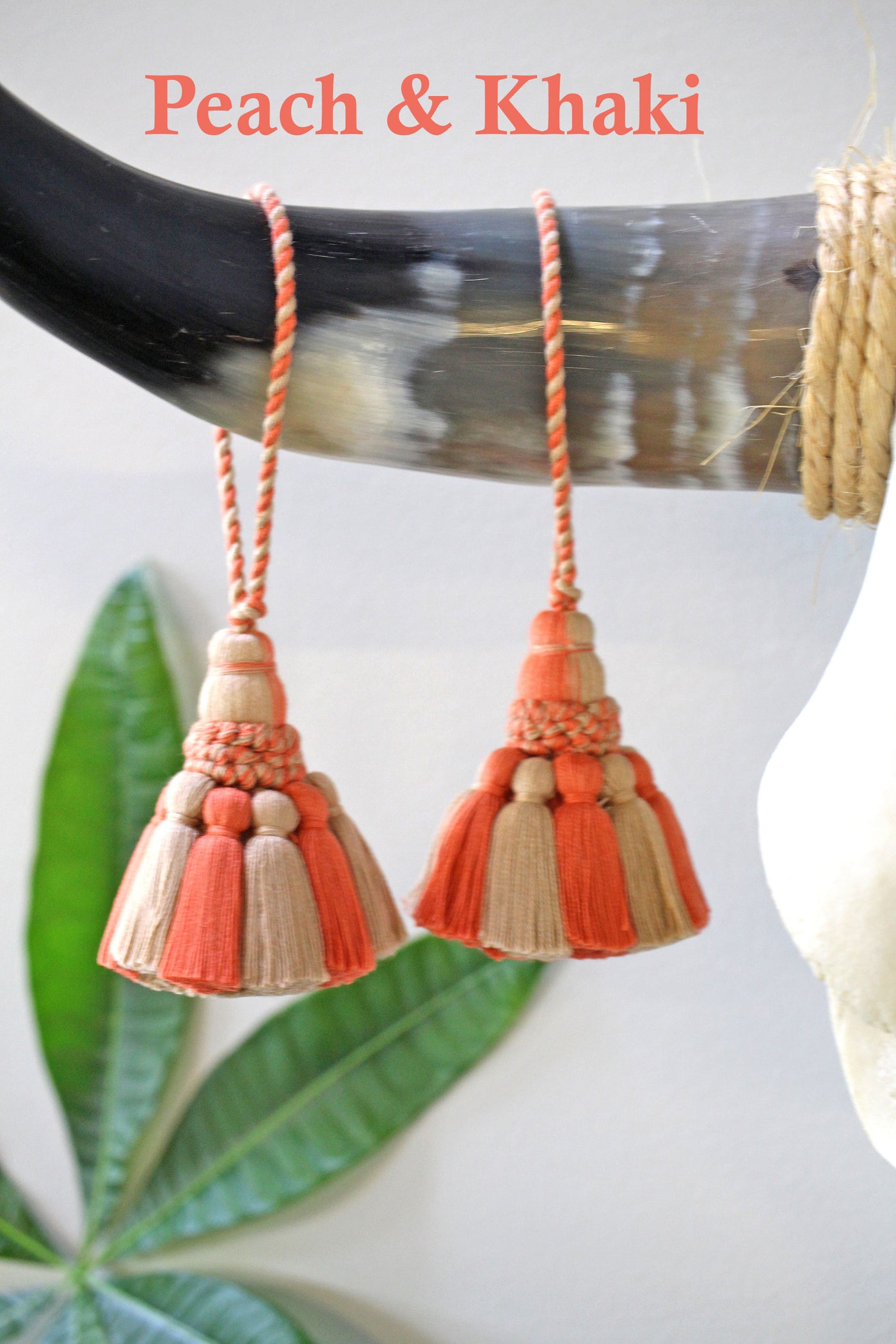 Temple Belle Home Decor Tassels, Purse Charms, Bag Swag, Artisan Made, 7"