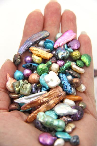 Pearls, Assorted Colors, Shapes, Sizes, for making bracelets and neckalces