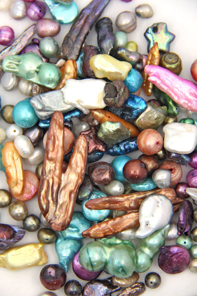 Assorted Freshwater Pearls, Mix Pearls with Different Sizes, Colors and Shapes