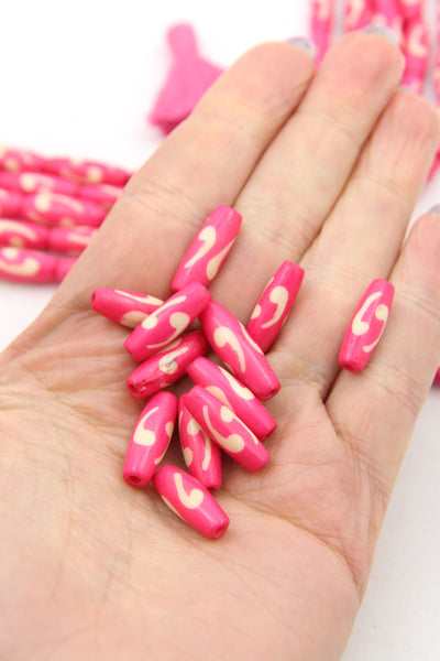 Bright Pink Beads for Making DIY Beaded Bracelets