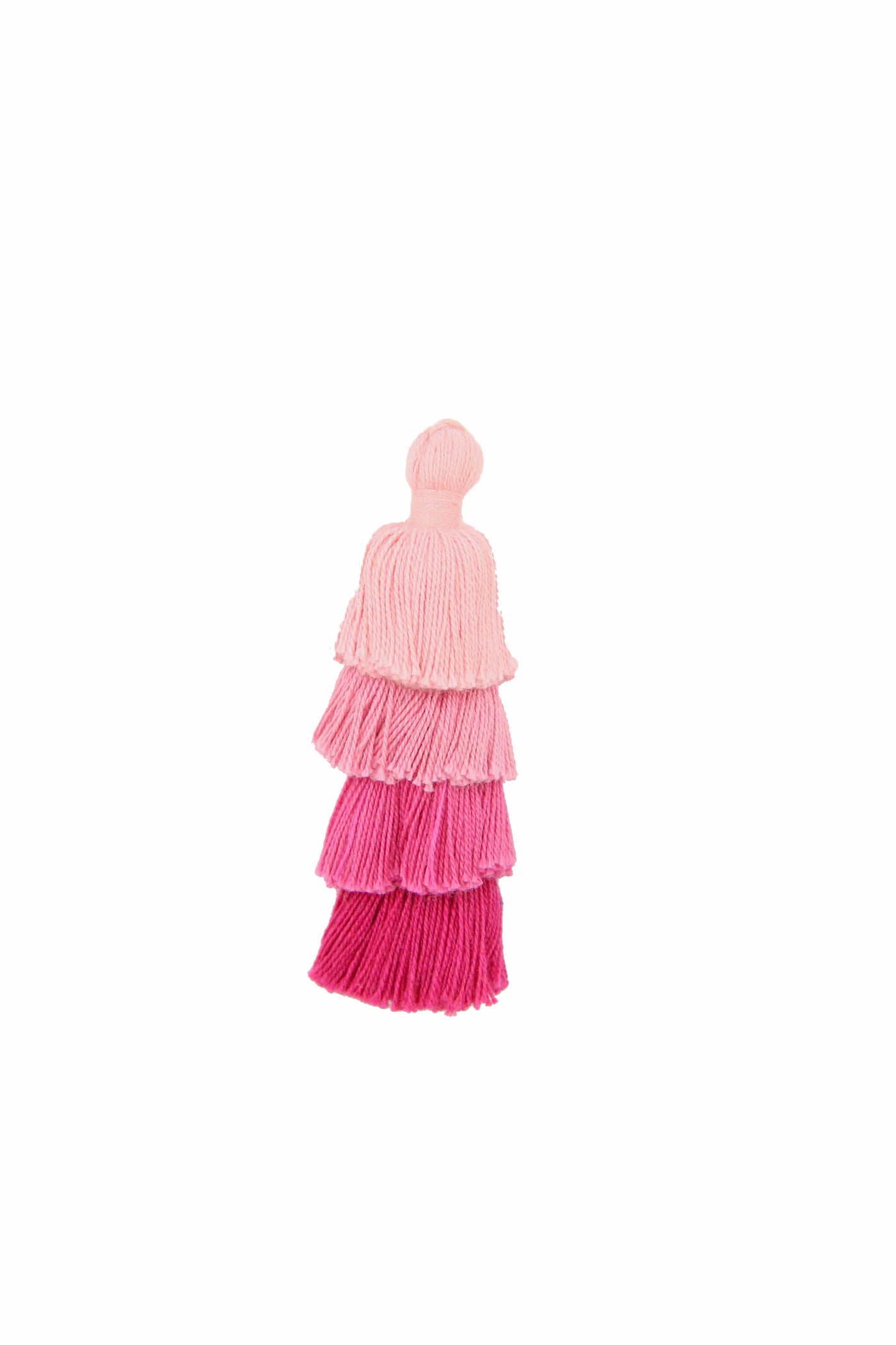 Pink Ombre Layered Tiered Tassel