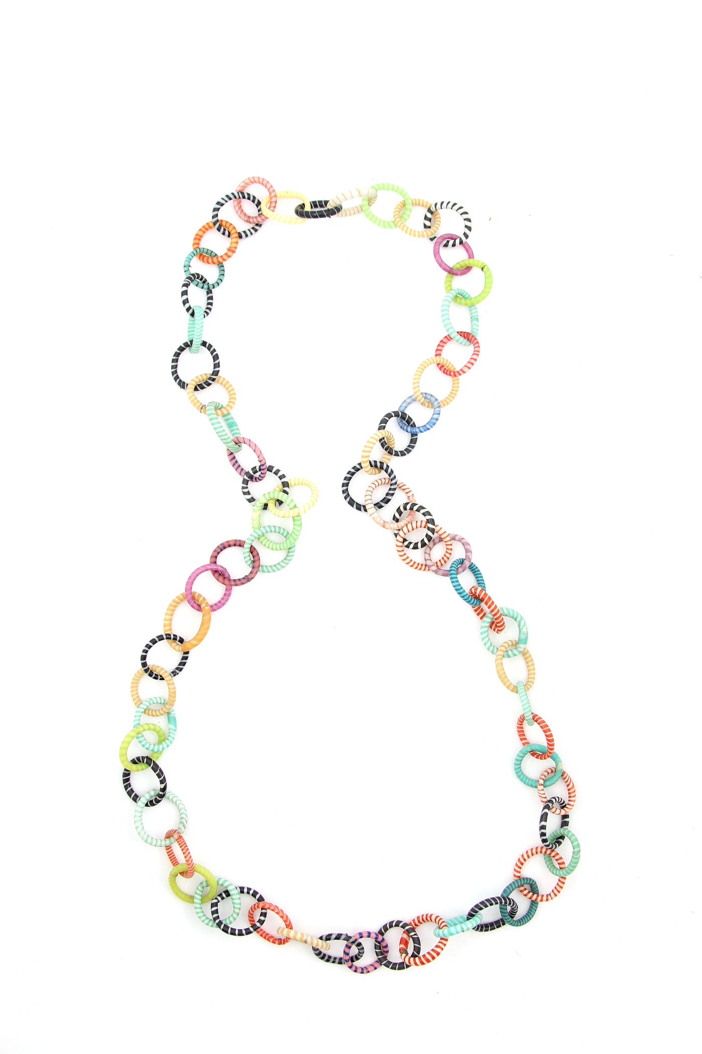 Waterproof colorful necklace from Africa, fair trade