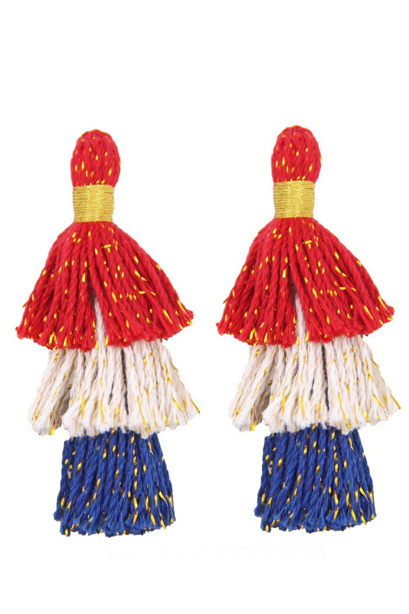Red, White, and Blue tassels