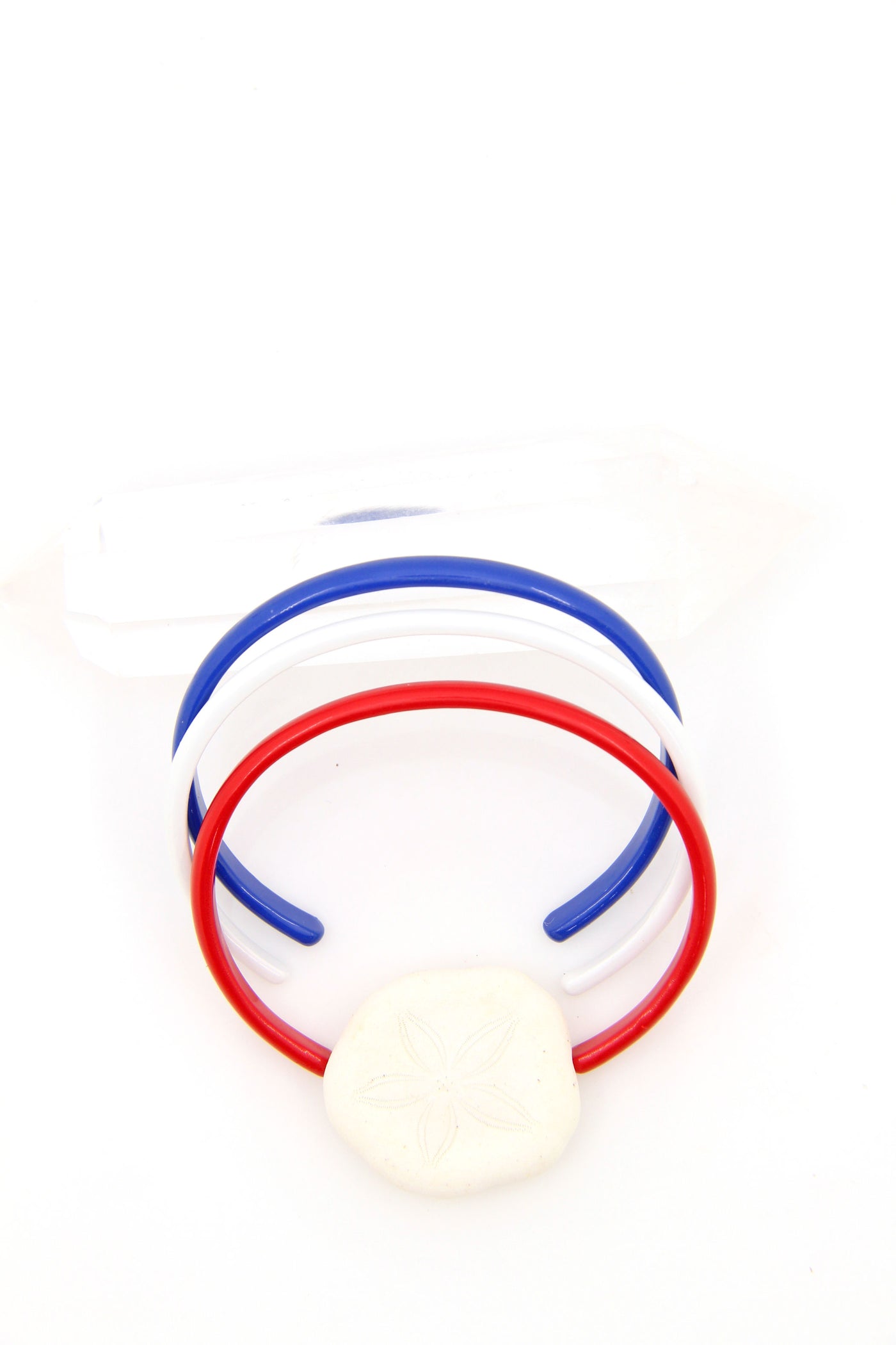 4th of July Enamel Cuff Bracelet Set, Red, White, & Blue Bangles, 3 pcs.