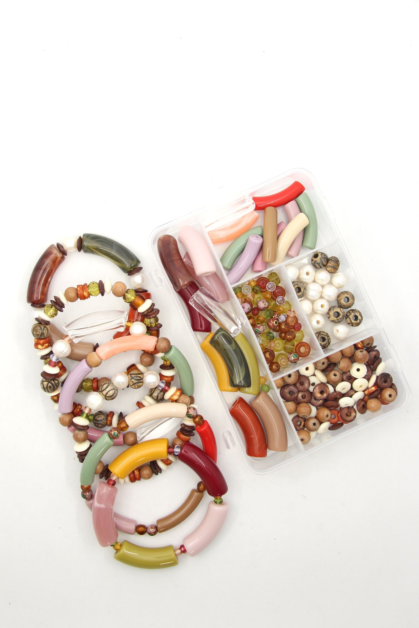Earthy & Neutral Beads - DIY Bracelet Kit