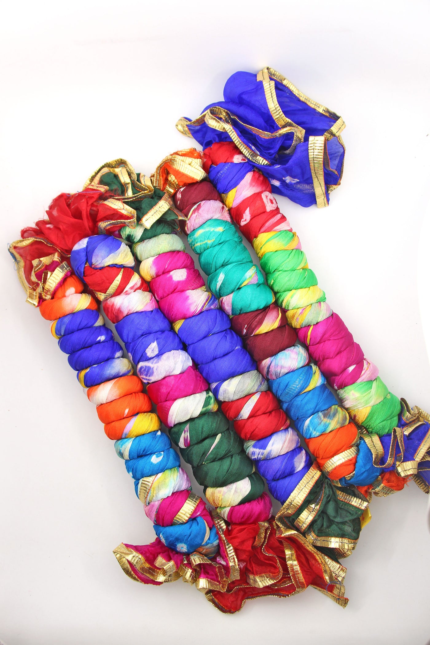 Multicolor Bandhani Tie-Dye Chiffon Dupatta Scarf