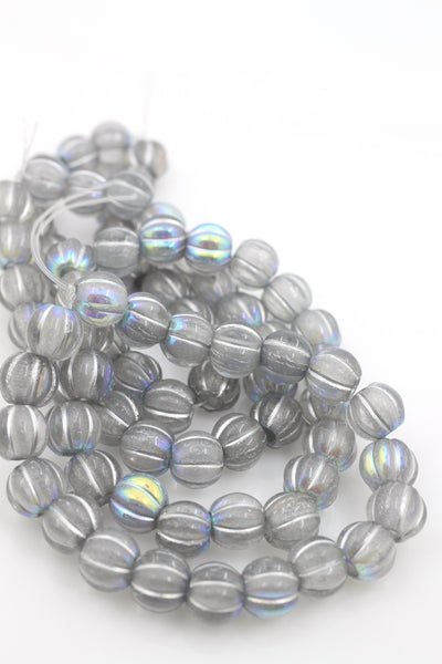 Silver Wash Rondelle Beads for DIY Tie On Bracelet or Necklace Kit, Easy DIY Jewelry