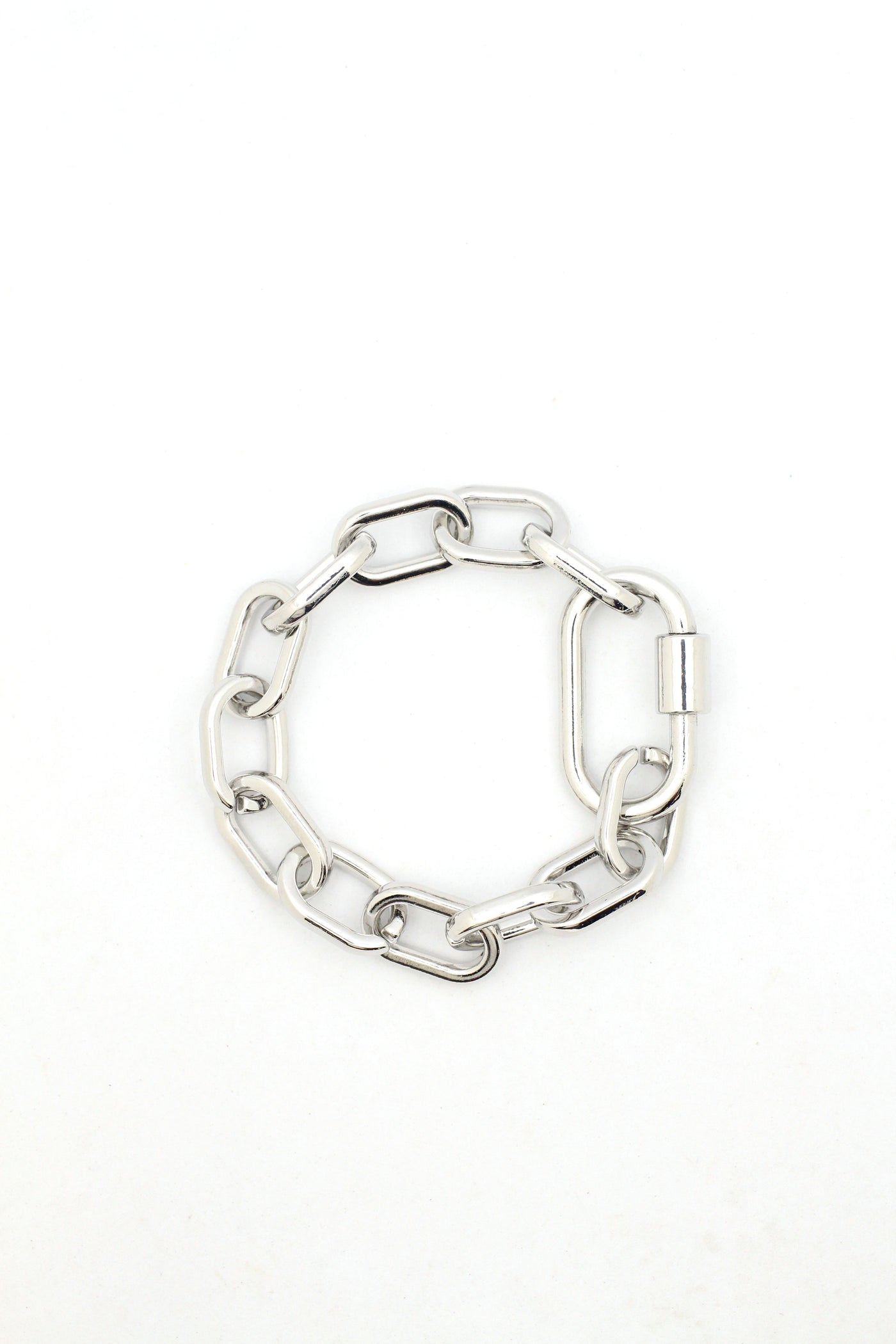 Sterling Silver and Enamel Chain Bracelet