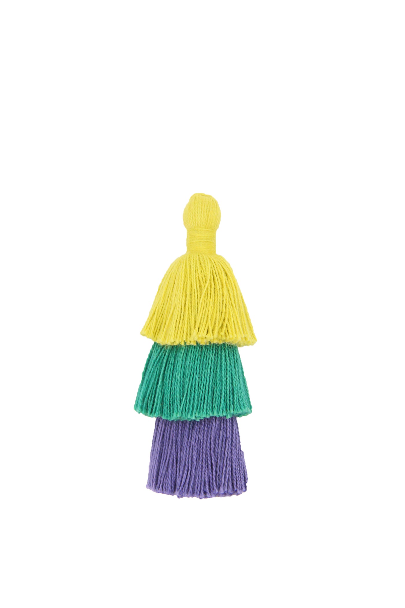 Bright Cotton Tiered Tassels for Earrings