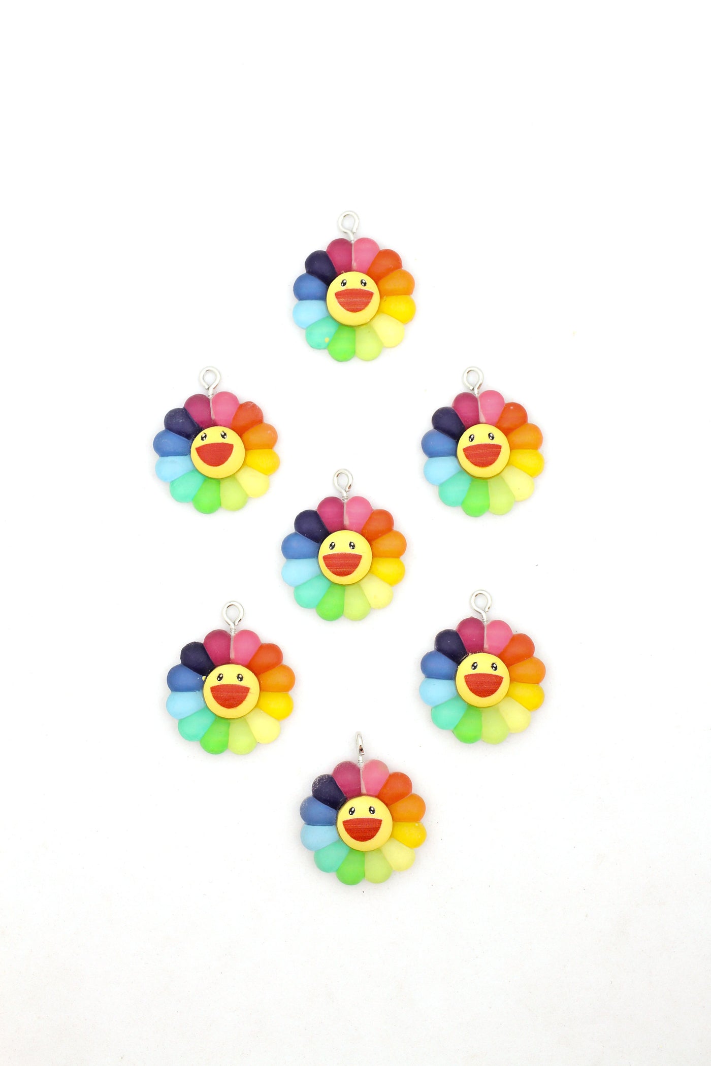 Takashi Murakami Happy Flower Charm Pendant, 22mm, 1 piece