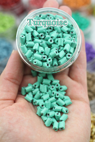 Wave beads in aqua, for DIY jewelry like Roxanne Assoulin