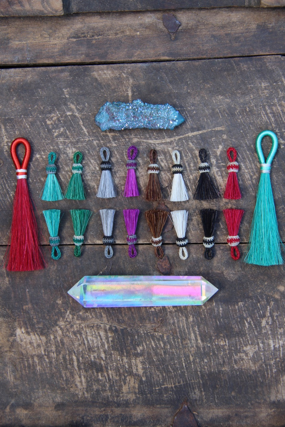 Mini Mane & Magic Horse Hair, 1.25" Tassels - ShopWomanShopsWorld.com. Bone Beads, Tassels, Pom Poms, African Beads.