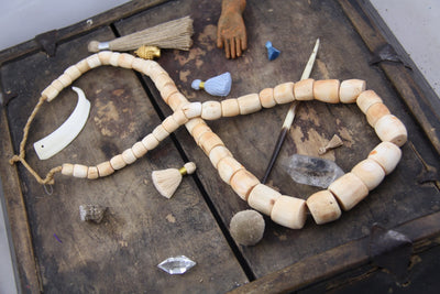 Large Antique Off-White Coral, Conch Tube Beads, Nigeria, Graduated, Tribal Fashion, Natural Boho Gypsy Mermaid Jewelry Making Supply, - ShopWomanShopsWorld.com. Bone Beads, Tassels, Pom Poms, African Beads.