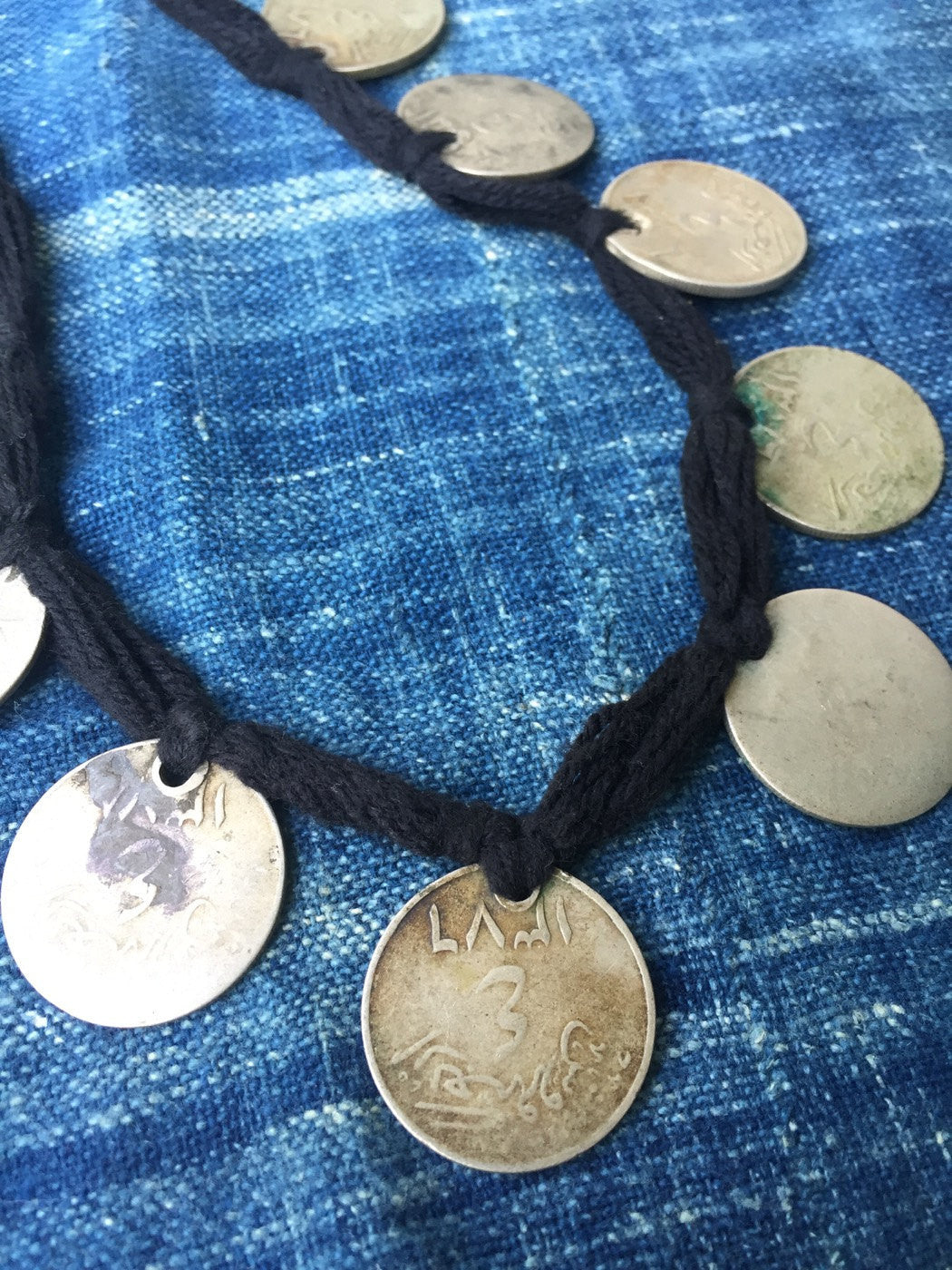 Riches: African Coin Necklace, Niger, Authentic, Rare, Bold Tribal Fas