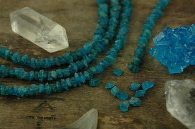Tropical Seas: Dark Apatite Rough Nugget Beads, 10 pieces, 6x4mm, Drilled - ShopWomanShopsWorld.com. Bone Beads, Tassels, Pom Poms, African Beads.