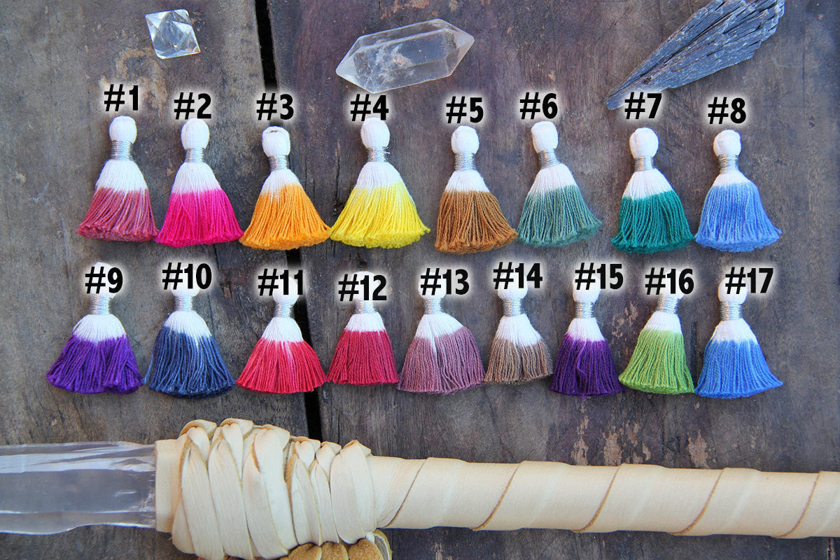 Mini Dip Dye Ombre Tassels, 1.25" Cotton Fringe Pendants, 3+ Pieces