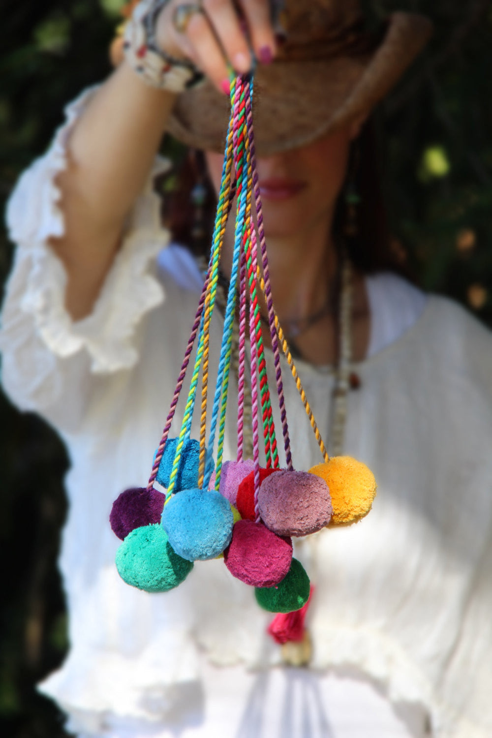 Purse Bag Charms Tassels Pom Poms WomanShopsWorld